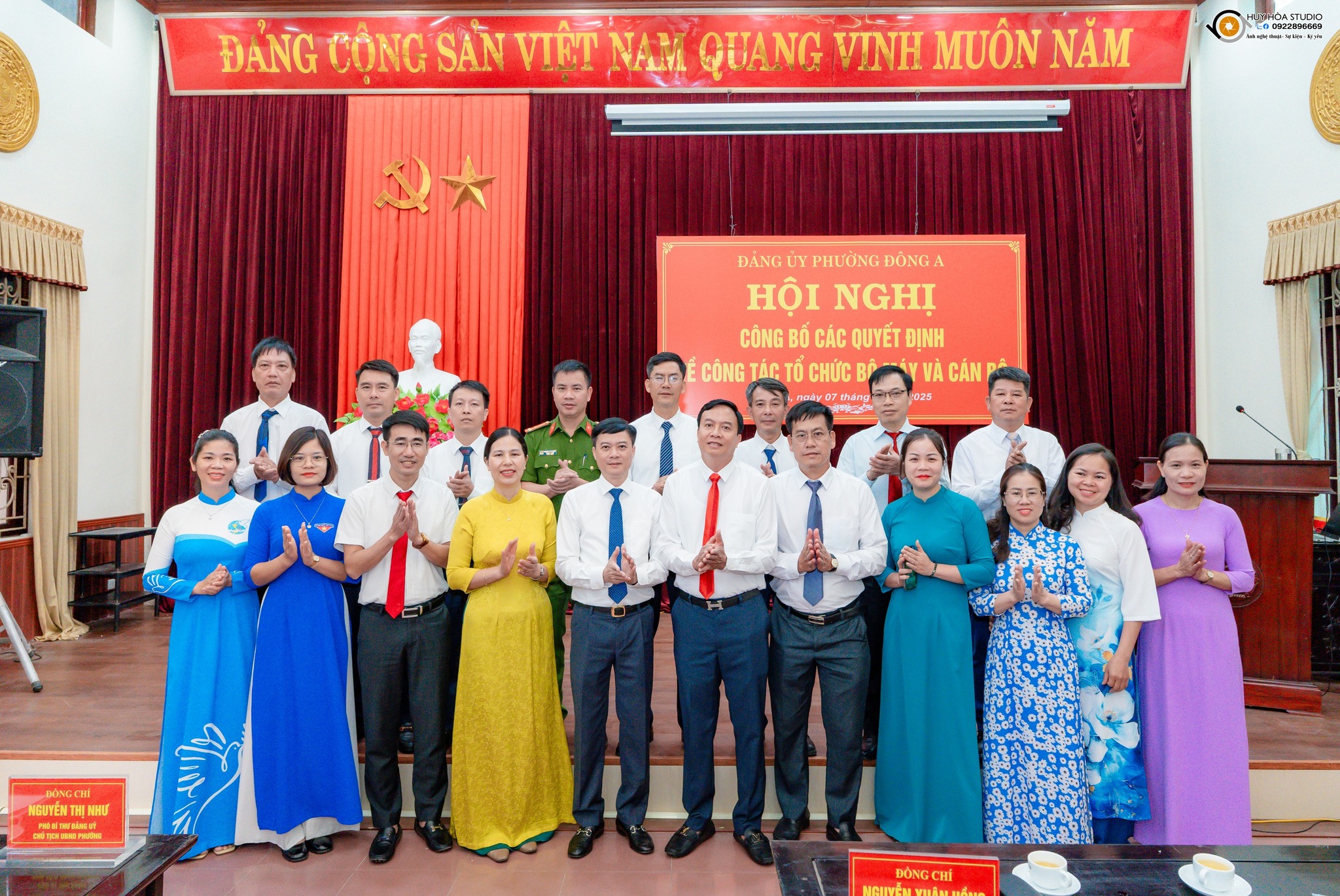 Đảng ủy phường Đông A tổ chức Hội nghị công bố các quyết định về công tác tổ chức bộ máy và cán bộ