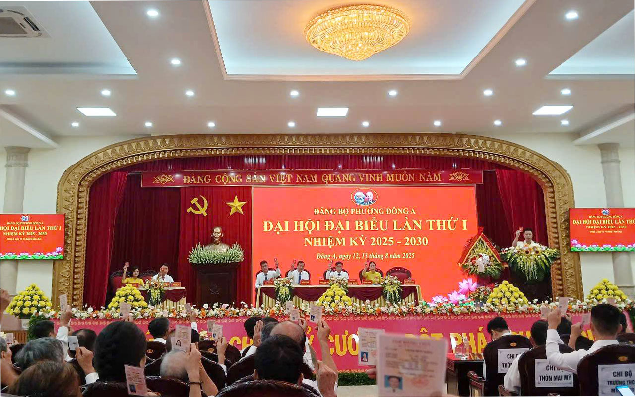 [Video] ĐẠI HỘI ĐẠI BIỂU ĐẢNG BỘ PHƯỜNG ĐÔNG A NHIỆM KỲ 2025-2030