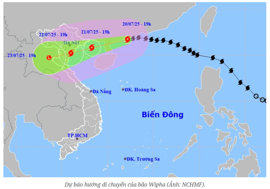 Công điện số 01/CĐ-UBND ngày 20/7/2025 của UBND phường Đông A về việc tập trung ứng phó cơn bão số 3 và mưa lũ