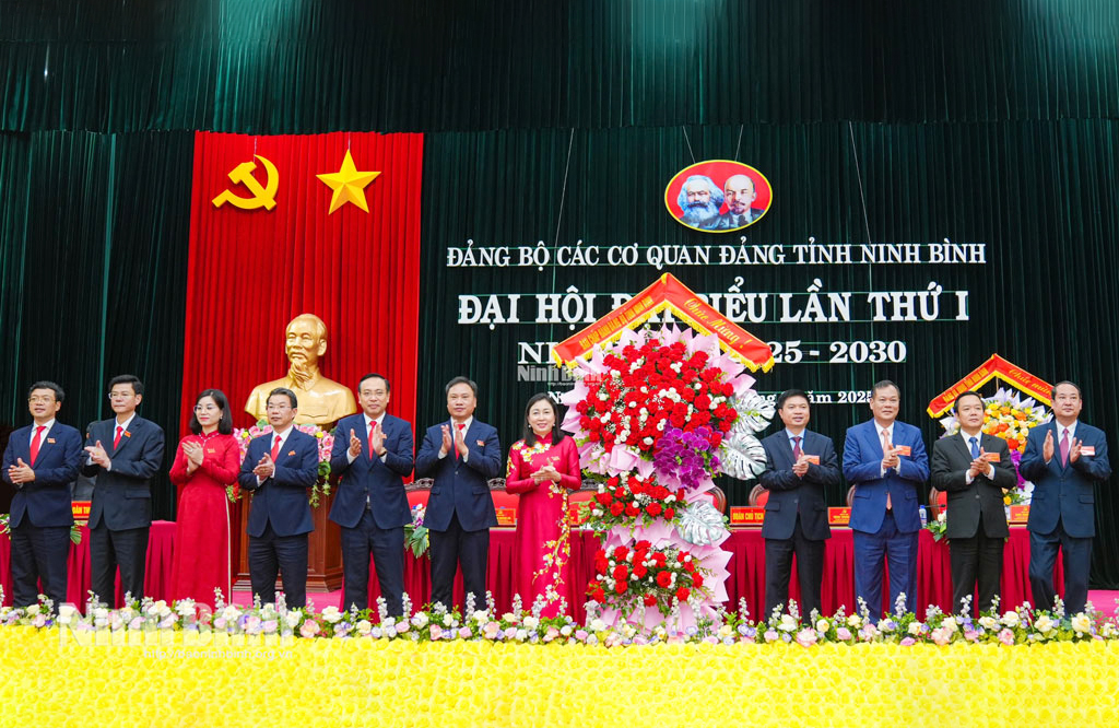 Đảng bộ các cơ quan Đảng tỉnh Ninh Bình tổ chức thành công Đại hội đại biểu lần thứ I, nhiệm kỳ 2025-2030 